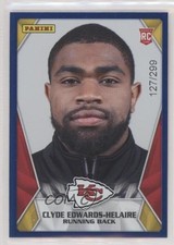 2020 NFL Sticker & Card Collection Blue Clyde Edwards-Helaire Rookie RC 0gq9. rookie card picture