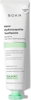 Boka Fluoride Free Toothpaste, Nano Hydroxyapatite Toothpaste, Appropriate for S
