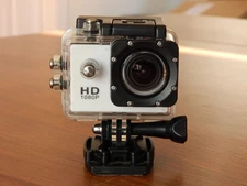 SJCAM SJ4000 HD 1080p Action Camera w/ Case, 2 Batteries & 32GB microSD Card