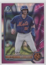 2022 Bowman Chrome Prospects Fuchsia Lava Refractor 51/199 Brett Baty #BCP-5 s3g