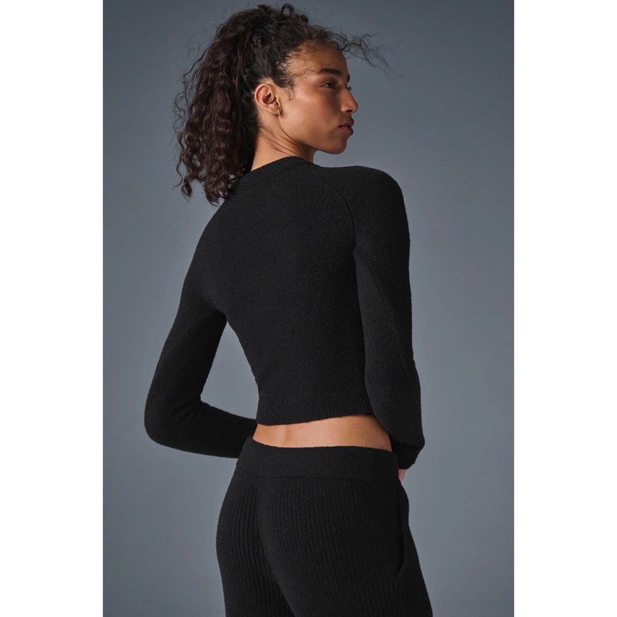 Alo Yoga Snuggle Up Sweater Long Sleeve Black S | eBay