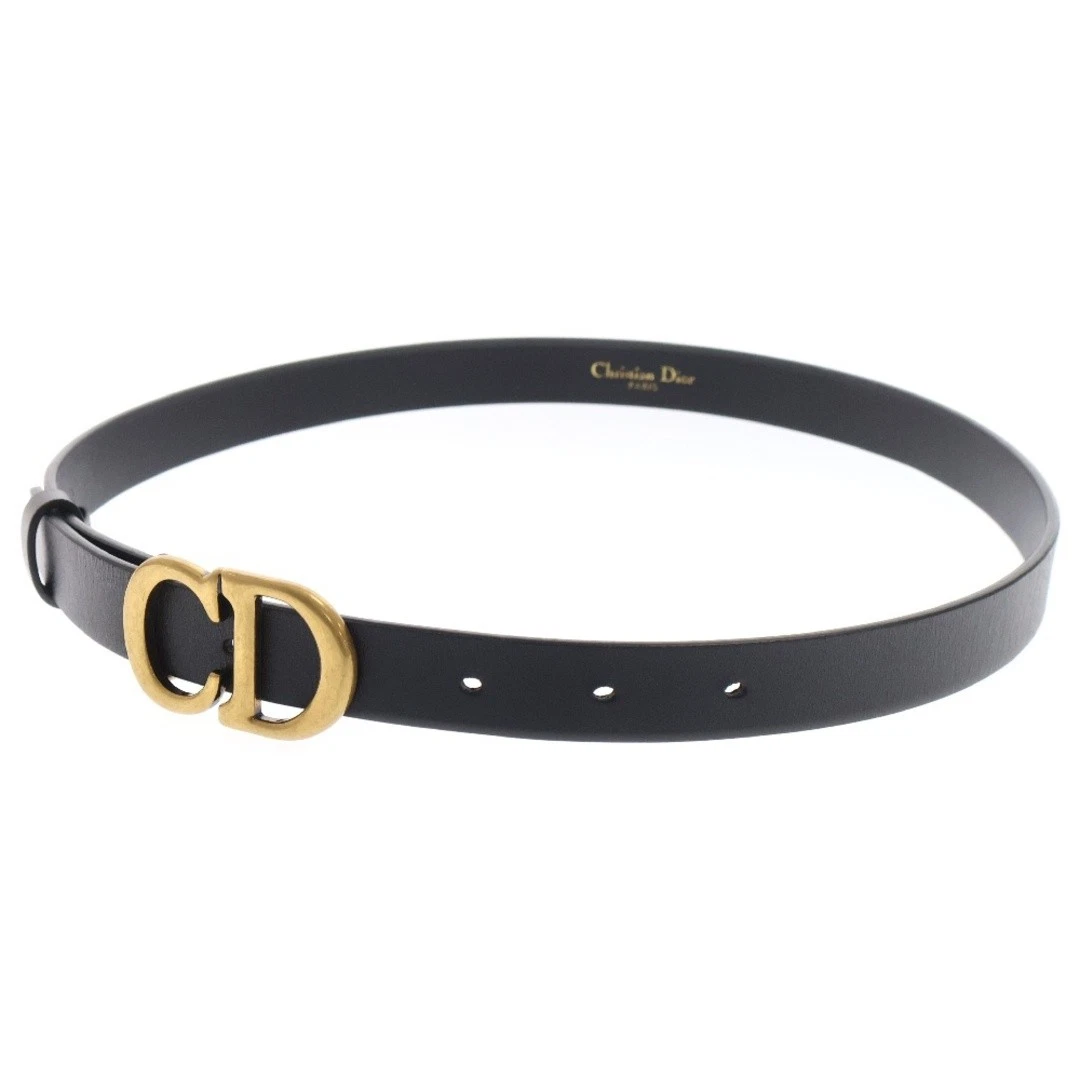 Ceinture Dior logo selle 60 Ma 1210 noir/or