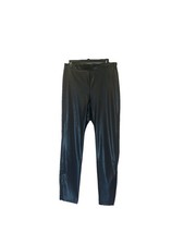 H Halston sz M Faux Leather Vegan Pants or leggings black pull on