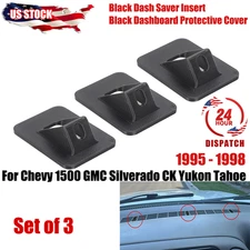 For 1995-98 Black Dash Saver Insert Chevy 1500 GMC Silverado CK Yukon Tahoe 3X
