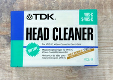 TDK Head Cleaner VCL-11 for VHS-C  for video cassette/camcorder  (dry type)