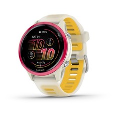 Garmin Forerunner 570 - 42mm GPS Smartwatch, Aluminum and Bone/Mango Band