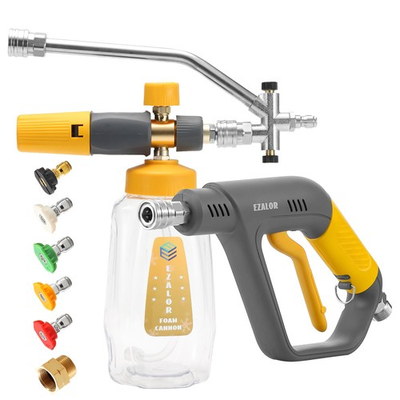 #ad Pressure Washer Foam Cannon Gun Kit with Dual Connector Accessory Foam Blast... $60.54