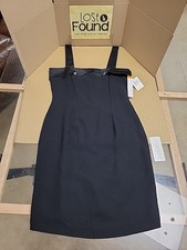 Maggy London Little Black Dress Size 10 Sleeveless Square Neck Classic Elegant