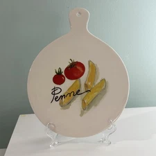 Effetti 8" Trivet/Cheese Plate/ Cutting Board Wall Art  Penne, Handmade in ITALY