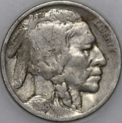 1918-P Buffalo Nickel, 2 Feathers Variety As Shown [SN04]