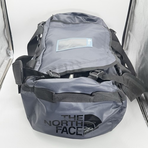 The North Face Blue Base Camp Duffle Bag Size S Never Stop Exploring 13x21x13in