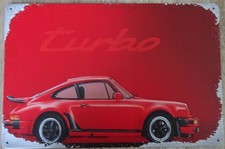 Porsche 911 Turbo Blechschild  20x30 cm Garage Werkstatt Wohnung