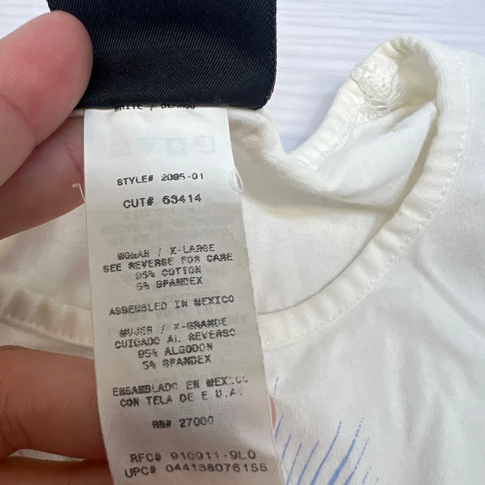 Top No Boundaries De Colección Y2K Mujer Corto Blanco Manga Corta Mimado Princesa XL Foto 4 de 4