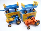 VINTAGE MATCHBOX LESNEY No.39c 40c FORD TRACTOR / TRAILER 2x ORIGINAL BOXES 1967