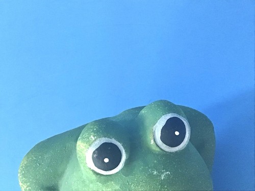 "Linda escultura de rana pequeña de 2"" decoración vintage de cerámica verde" - Imagen 8 de 9