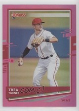 2020 Panini Donruss Holo Pink Trea Turner (Base) #108 0c2