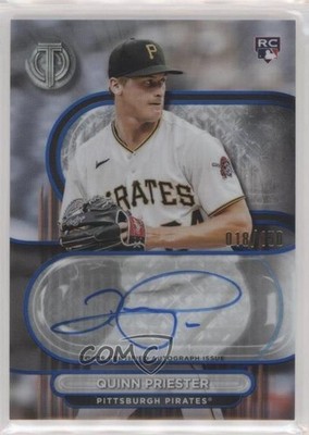 2024 Topps Tribute Blue 18/150 Quinn Priester #TA-PRI Rookie Auto RC 00ht