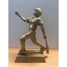 Baseball Player Trophy Figurine Statue Sports Decor 10" Resin NEW