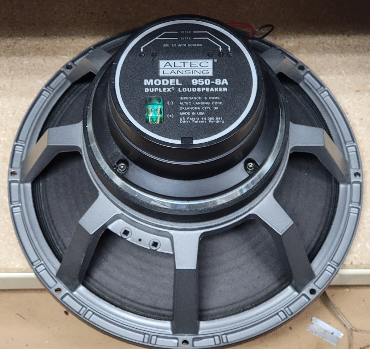 1 Of 24 Altec Lansing 950-8A Speaker Duplex 15