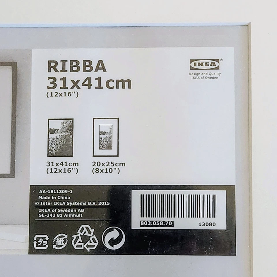 ¡Nuevo! Marco de fotos IKEA Ribba negro 12" x 16" o 31 x 41 CM sellado!  Foto 2 de 3