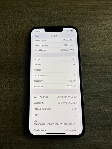 iPhone 16e 256GB (AT&T / Cricket) - Bild 3 von 4