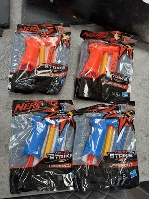 Restposten Konvolut X4 Nerf Alpha Strike Uppercut Spielzeugpistolen blau & orange