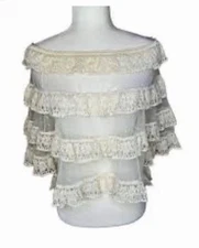 NWOT RED Valentino Maglia lace top size Small