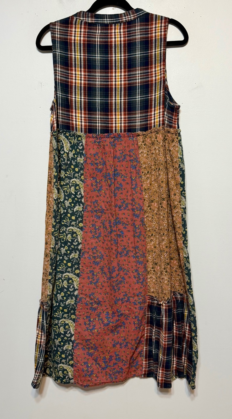 Natural Life Cottagecore Patchwork Midi Dress Wom… - image 2