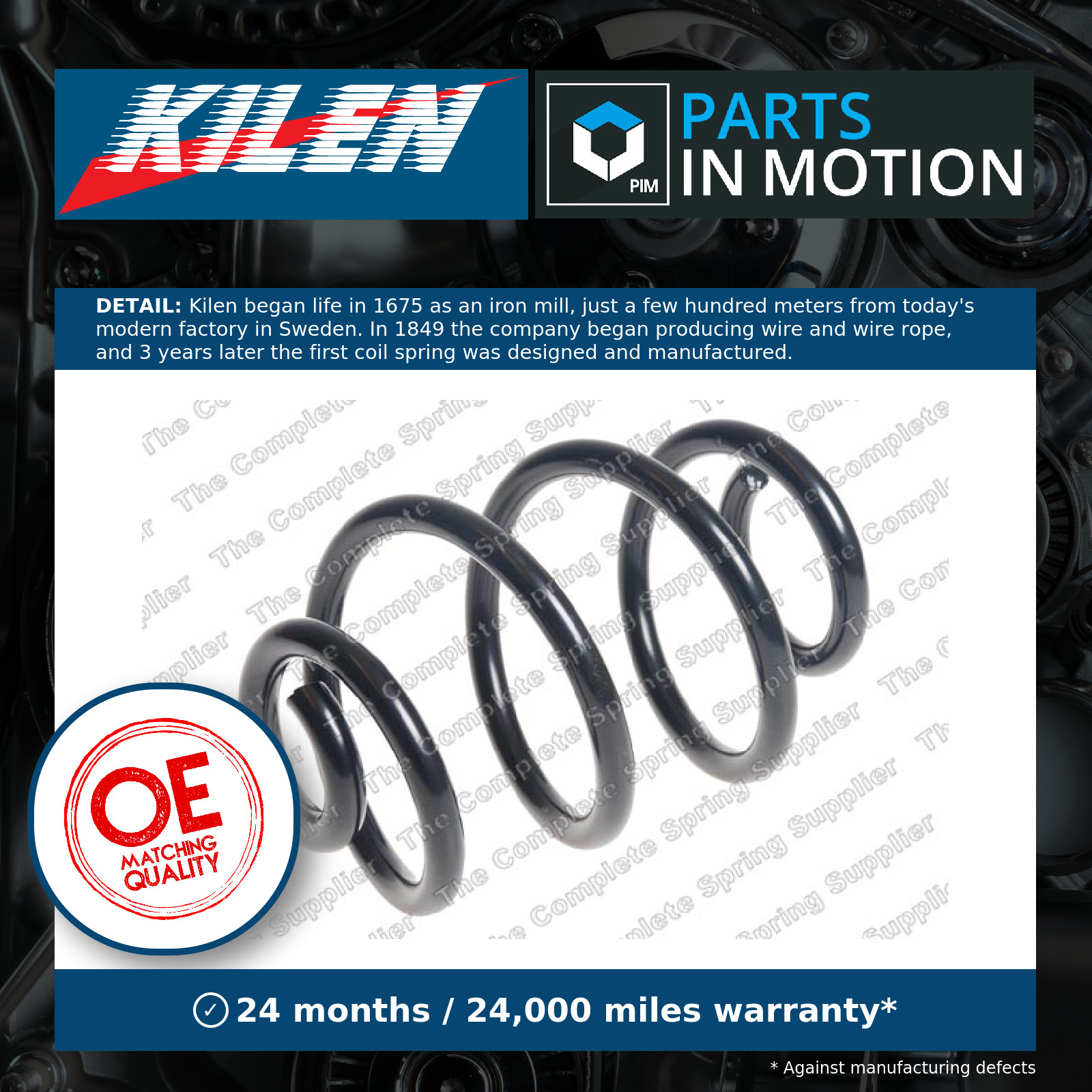 Coil Spring Rear 62048 Kilen Suspension 8200843957 8200440646 Quality Guaranteed