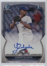 2023 Bowman Chrome Prospect Refractor 25/499 Yosver Zulueta #CPA-YZ Auto 2a9