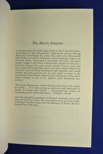 THE RIVERS AMAZON Alex Shoumatoff AMAZON RIVER TRAVEL BOOK South America - Picture 2 of 11