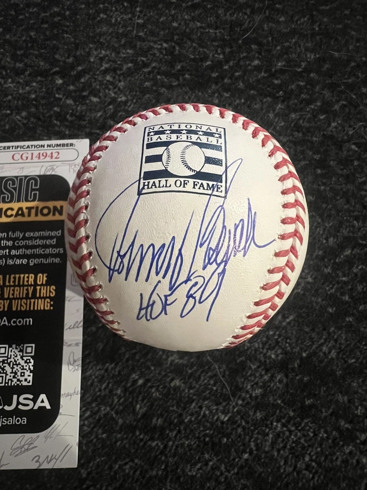 Johnny Bench Cincinnati Reds Signed Hall of Fame Baseball w/"HOF 89" Insc JSA - Image 2 of 3