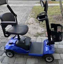 4 Wheels Mobility Scooter 200W Power Electric Wheelchairs Heavy Duty For Seniors