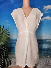 Nwt Cupshe  Smocked-Waist White Dress Size M