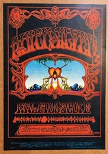 Quicksilver Messenger Service Original Vintage 1968 Poster Avalon Ballroom Fam D
