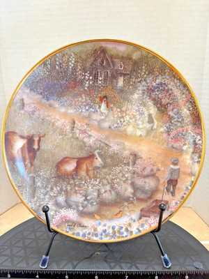 Franklin Mint Collector Plate, Farmyard Visitors #F4621