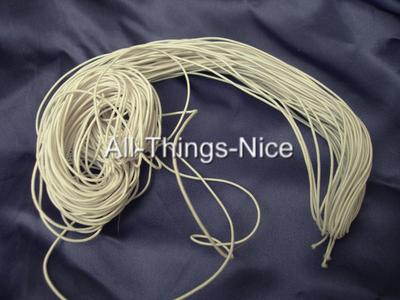 25M WHITE ELASTIC Jewellery Bracelet Making Beading Stretch Cord Thread Findings