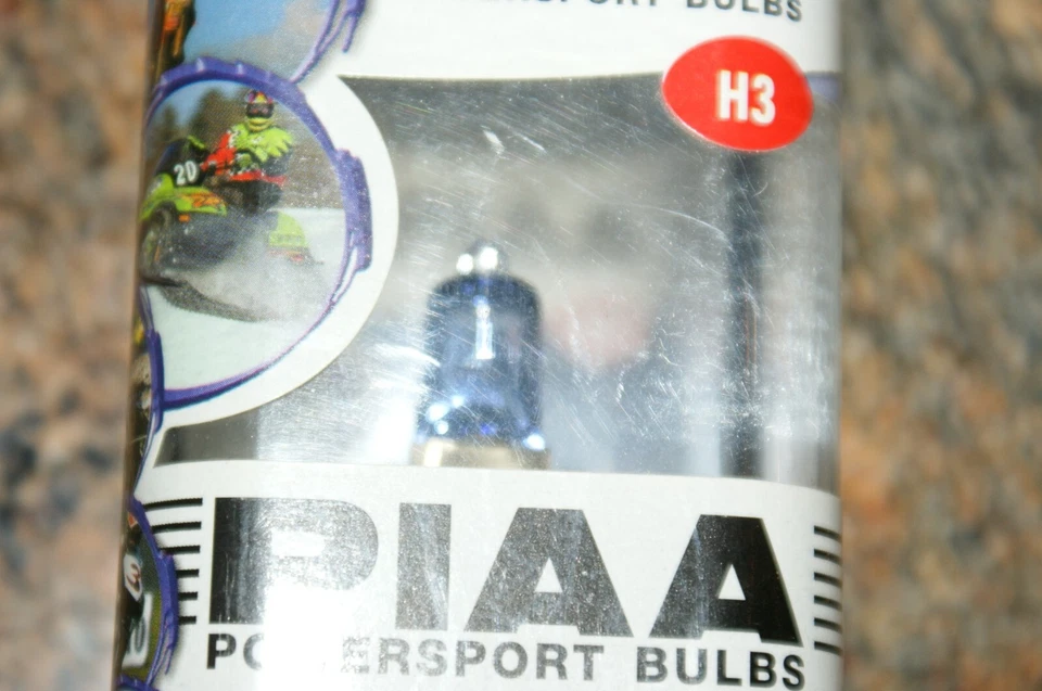 PIAA Powersports  Halogen 70325 head light bulb H3 55w=110w cool blue - Image 4 of 4