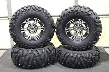 HONDA RANCHER 400  27" QUADKING ATV TIRE & ITP SS212 M WHEEL KIT SRA1CA BIGGHORN