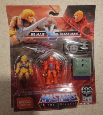 Mega Construx Heroes He-Man vs Beast Man Pro Builders 2 pack  NEW