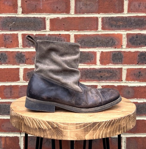 AllSaints Mens Sharpei Leather Suede Zip up Boot UK7 EU41 US8 2 All Saints A190 - Picture 3 of 10
