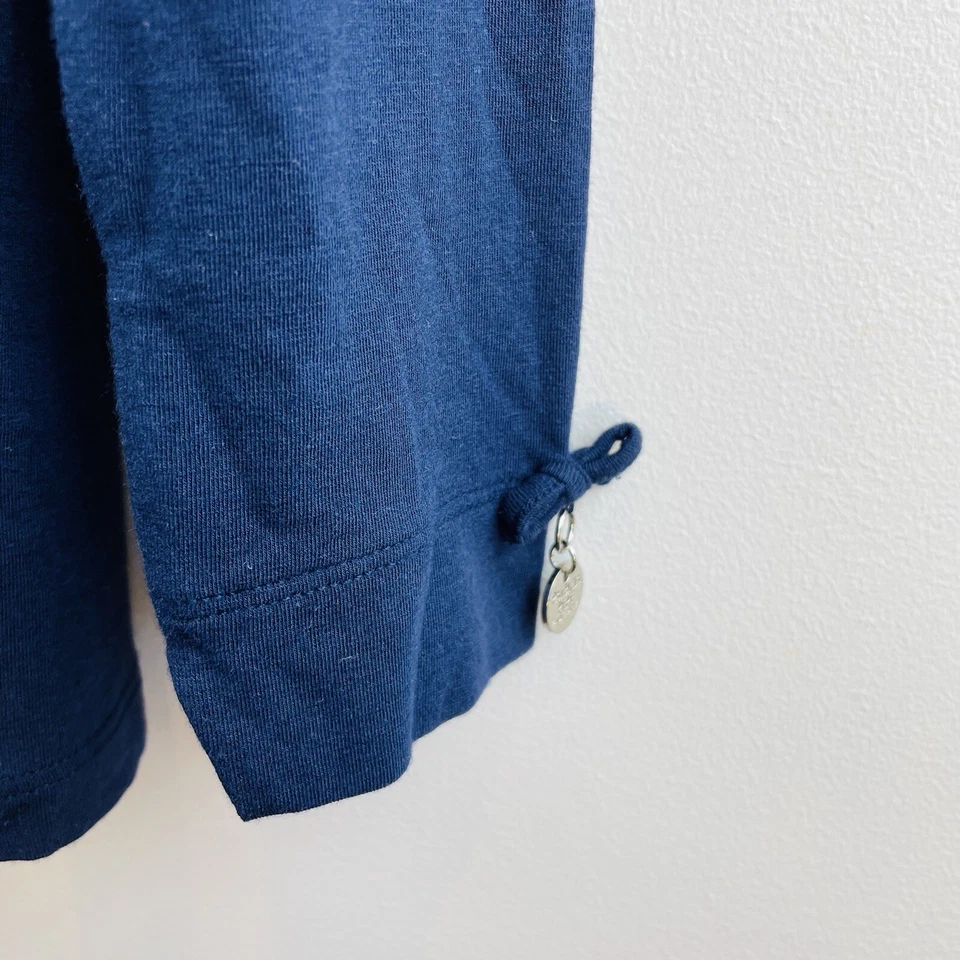 Patrizia Pepe Niñas Talla 14 NUEVO Azul Marino Algodón Modal Skivvy Diseñador Italiano Foto 2 de 4