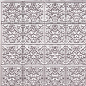 D150 Silver Pvc Faux Tin Glue Up Ceiling Tiles 24 X 24 Ebay