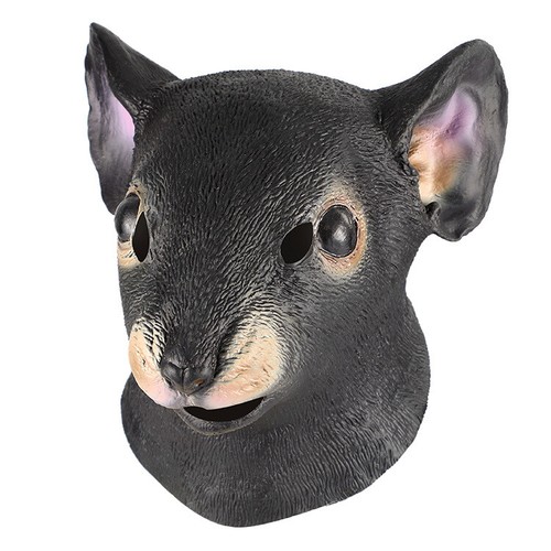Masquerade Halloween Latex Fancy Animal Head Mask Creepy Party Cosplay Costumes - Picture 19 of 63