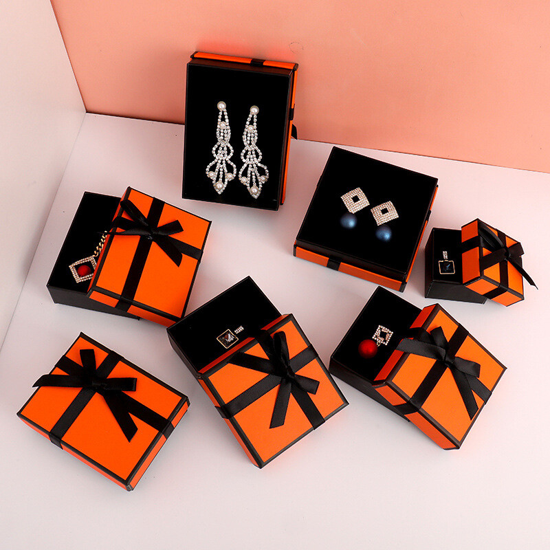 Bow Tie Jewelry Box Holder for Earrings Necklaces Bracelets Gift-image