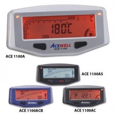 Acewell Digital Instrument No Speedometer Black Tachometer Operation. Tank Clock 