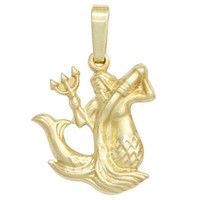 Sternzeichen AnhäNger Wassermann 333 Gold Gelbgold EinhäNger Halsschmuck, Damen