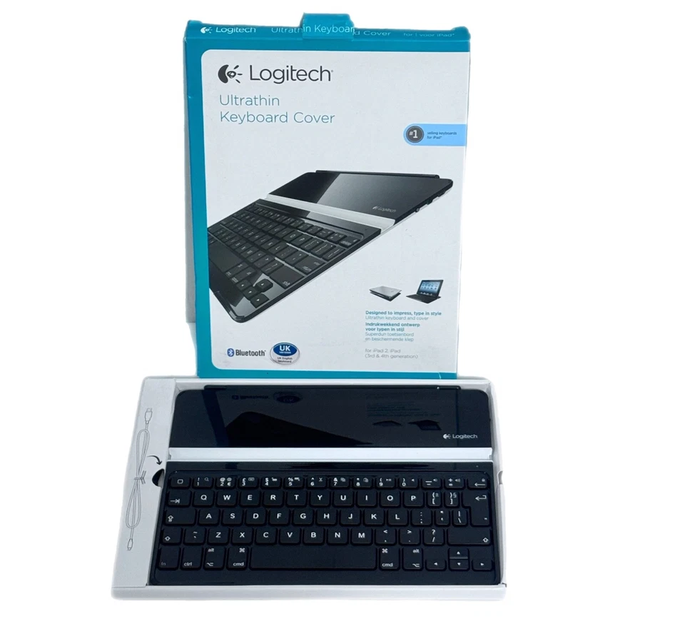 Logitech Ultrathin Bluetooth Keyboard Cover for iPad 2/3/4 – UK Layout - Image 3 of 4