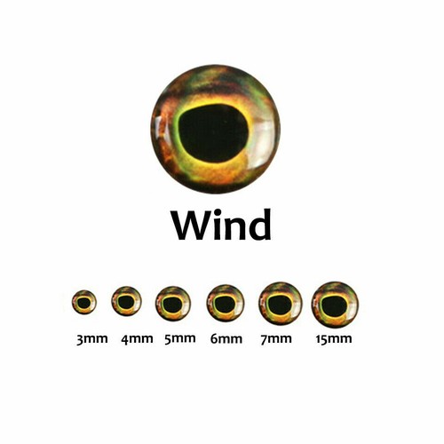 Maxcatch 50pcs 4D Living Fishing Lure Eyes Fly Tying Material 3mm-15mm - Picture 8 of 10