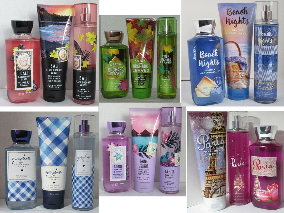 Bath & Body Works 淋浴凝胶霜香氛喷雾套装 3 件套 u 挑选香味 — 第 2/2 张图片